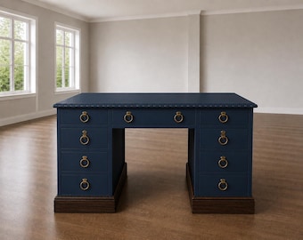 Stunning Nocturne Blue Vintage Desk