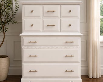 Gorgeous 5 Drawer Chest - Matte White