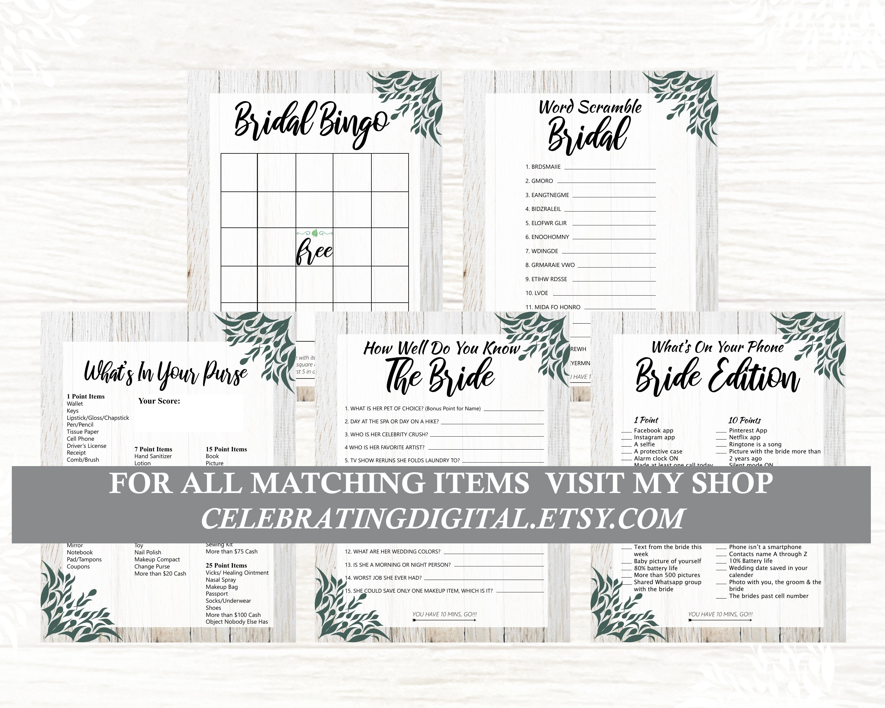 5 Bride Trivia Questions Wedding Shower Games to Play Check Etsy Canada