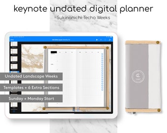 Editable Digital Undated Planner Keynote Planner DIY Planner Weekly Planner
