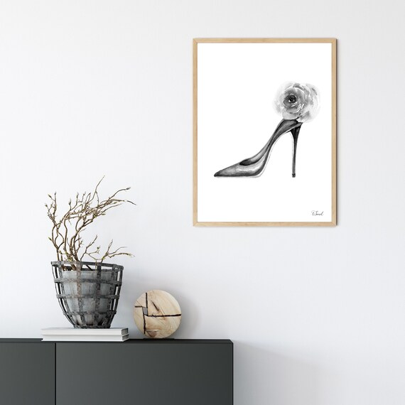 High Heel Wall Art Watercolor Painting Fashion Illustration - Etsy Canada