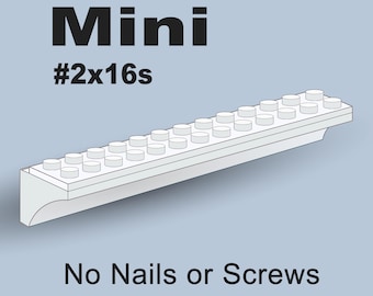 Mini Minifig Shelf #2x16s