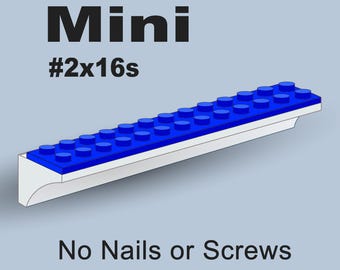 Mini Minifigure Display Shelf #2x16s