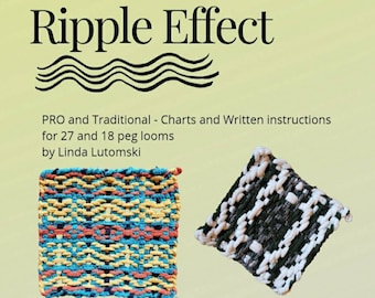 Potholder Weaving eBook: 7 patterns For 1/2 18 peg per side Hot Pad L –  CinDWood Looms