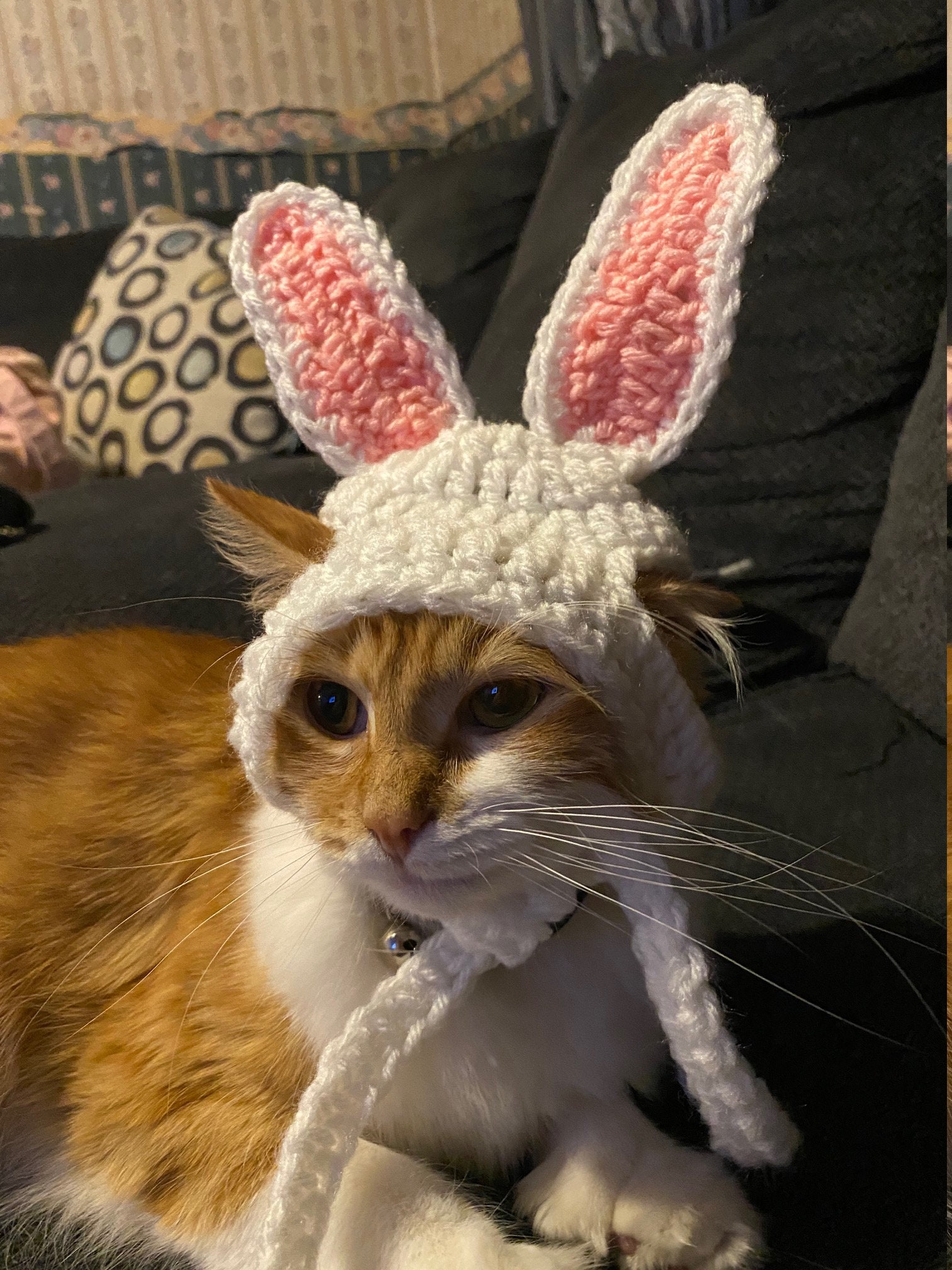 Easter Bunny Hat Fits Cats Extra Small 