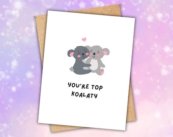 Koala Friendship Card, Eco-Friendly Greeting Card