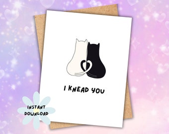 Printable Cat Love Card