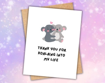 Koala Love Card, Eco-Friendly Greeting Card