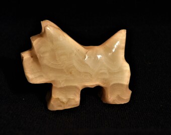 Gingerslittlegems carved figurine Mexico Hand Carved Onyx Carved Seal Onyx Figural vintage home decor