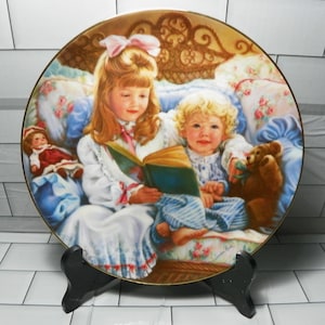 Night-time Story Collectors Plate 1st Issue in Barefoot Children by Sandra Kuck 1987 Reco