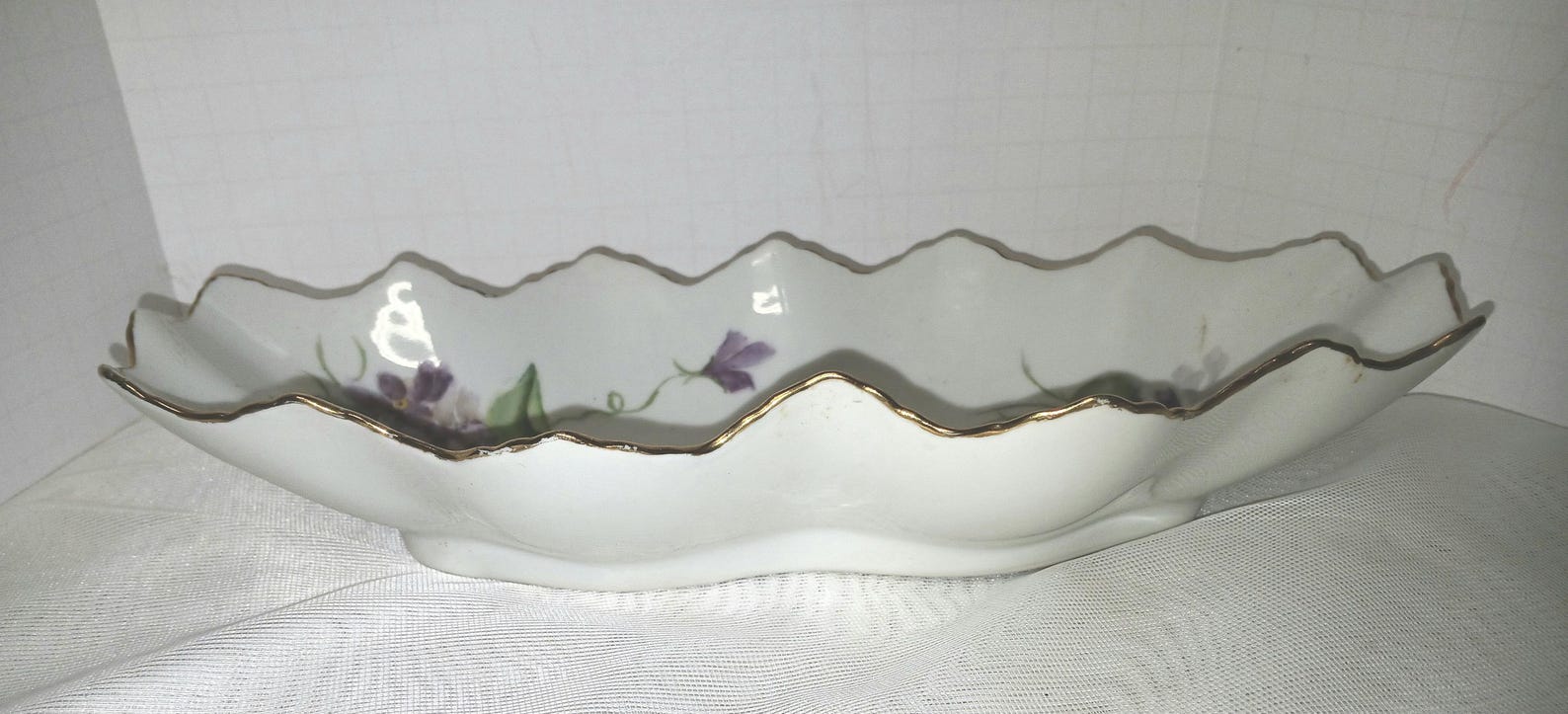 violet serving dish