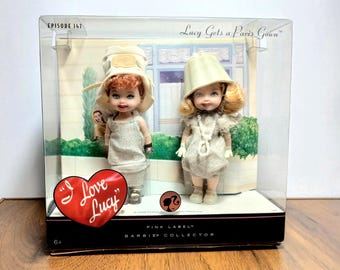 I Love Lucy Pink Label Barbie Collector Doll Set - " Lucy Gets a Paris Gown" - 2008 Mattel - Episode 147 - NIB