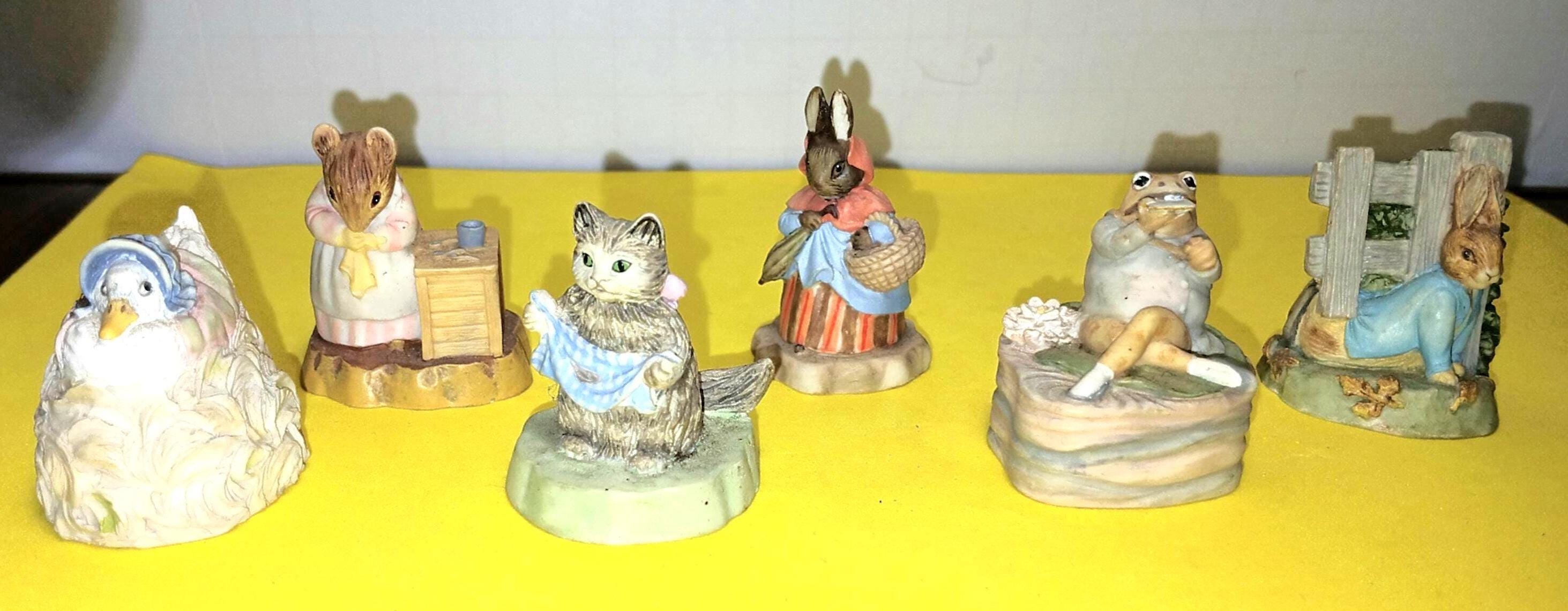 Beatrix Potter Peter Rabbit Figurines - Etsy