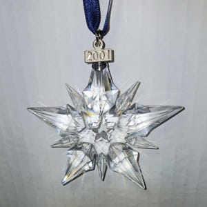 ※ hapinesm　スワロフスキー Swarovski 2001 Swarovski Ornament 2001 - Etsy