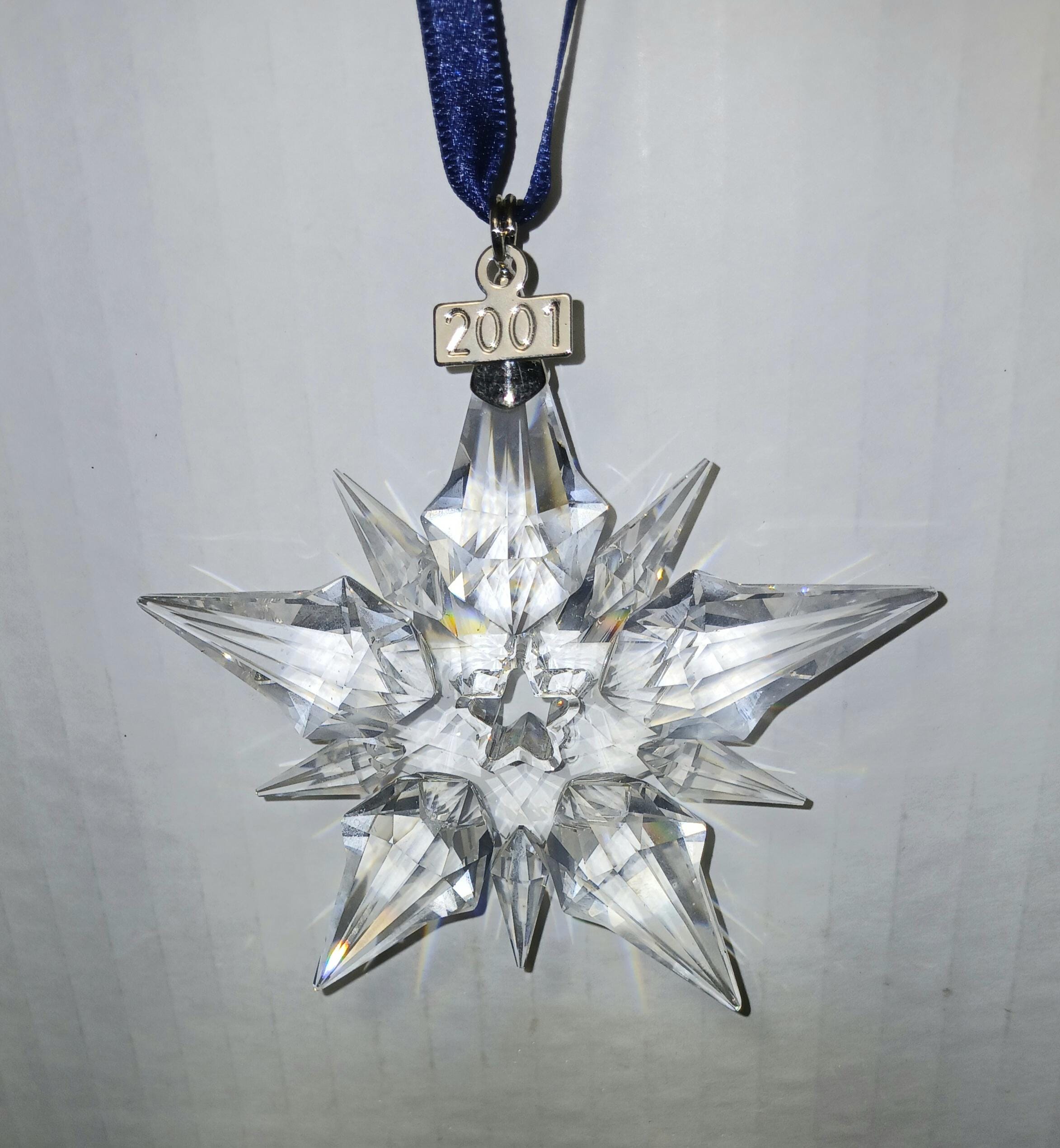 ※ hapinesm　スワロフスキー Swarovski 2001 Swarovski Crystal, 2001 Annual Snowflake Christmas Tree