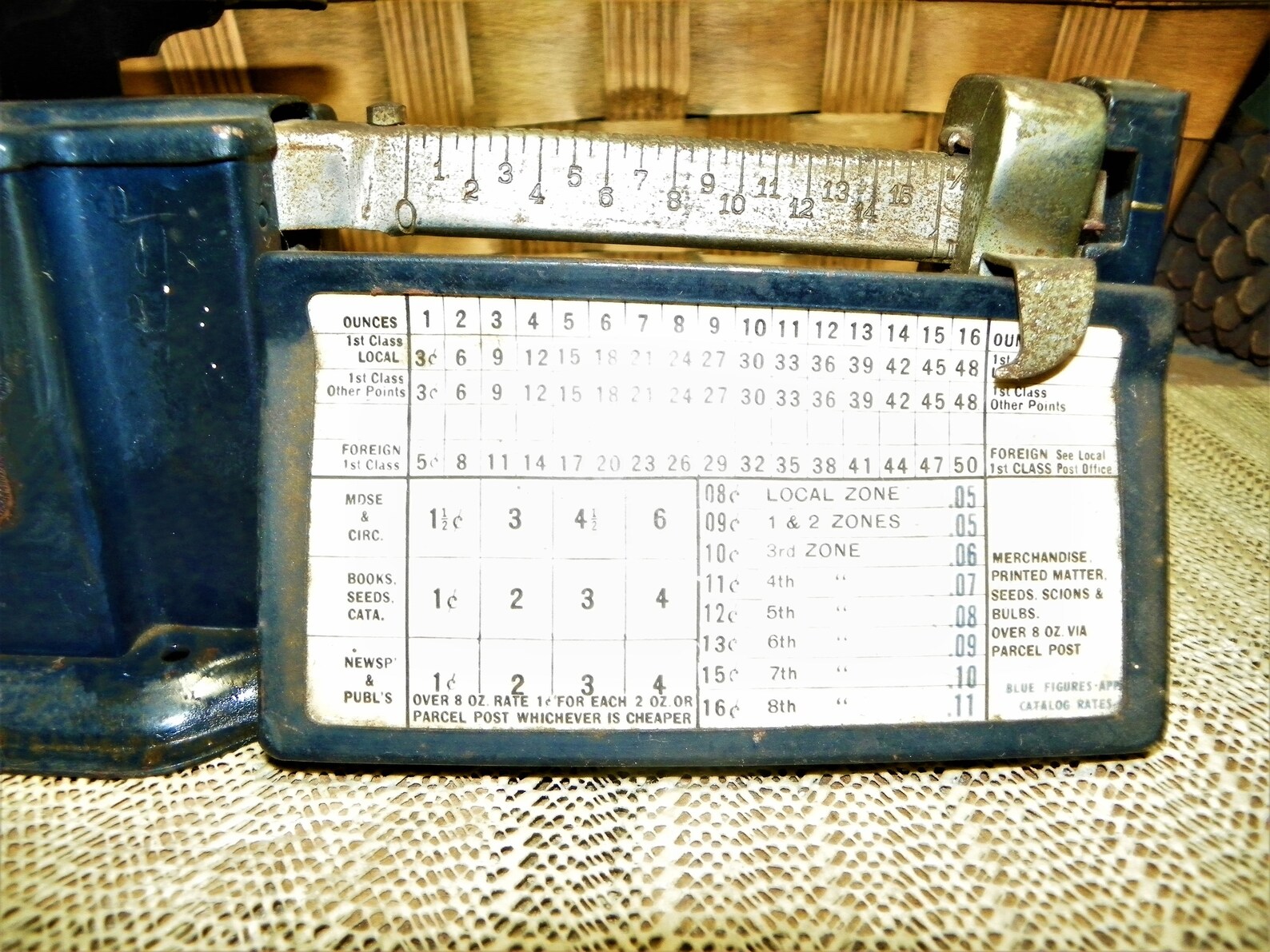 Triner Air Mail Accuracy Scale With Rate Card Etsy