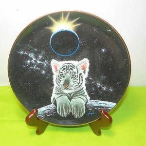 Royal Doulton White Tiger Plate: Schimmel's Big Cats Limited Edition