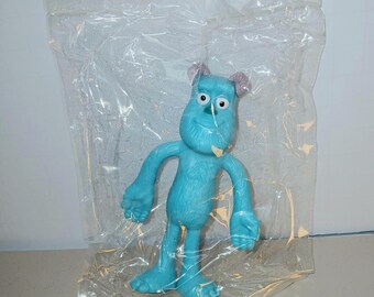 Vintage Kellogg's Monsters, Inc. Sulley Poseable Toy – Disney Pixar Cereal Premium – New Sealed Collectible