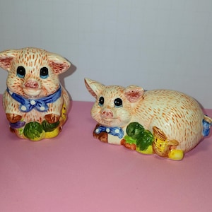 Pinkes Schwein Salz und Pfeffer Streuer