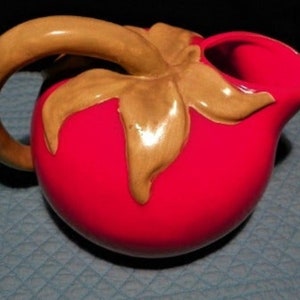 Vintage Keramik Rot Tomatensaft Krug