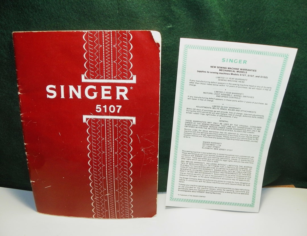 Singer 5107 Owner