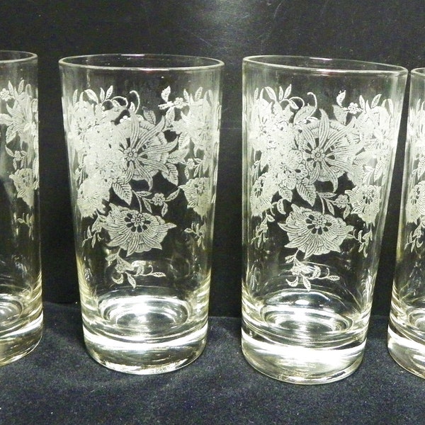 Etched Floral Etsy