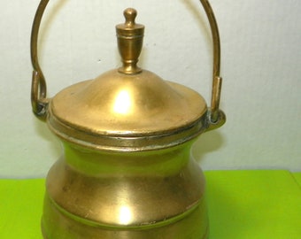 Vintage Brass Fire Starter Cauldron - Smudge Pot