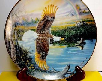 Promise of Plenty-Collector Plate by T. Morgan Crain | International Wildlife Coalition Limited Edition RA1080 | Wildlife Decorative Plate