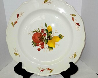 Vintage Wedgwood Drury Lane Dinner Plate – 10" English China – Fruit & Foliage Pattern – 1962–1969 Replacement Plate
