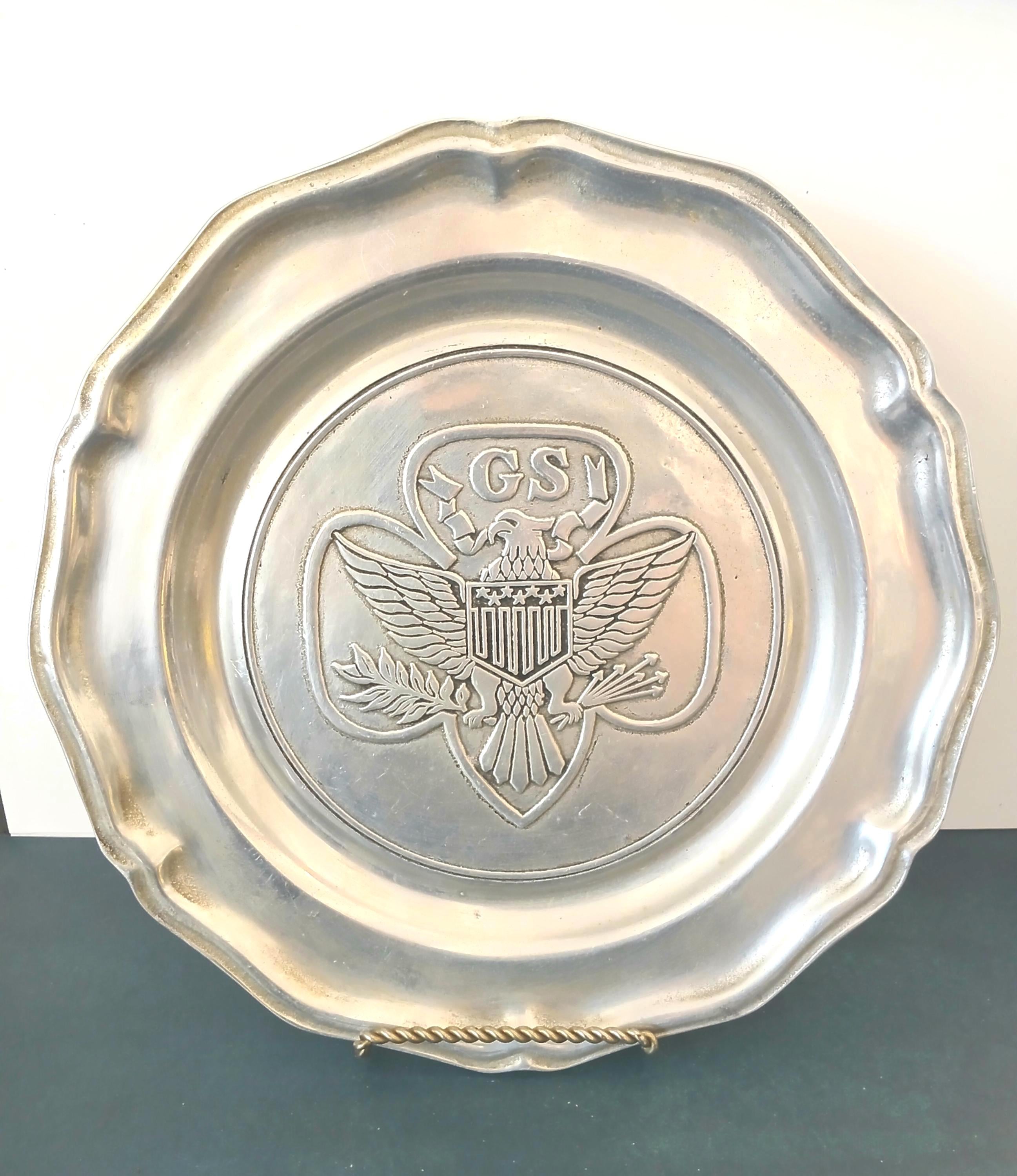 Wilton Columbia Pewter Plate - Etsy