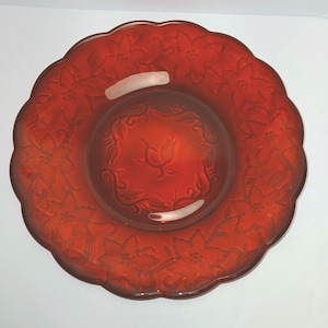 Fantasia Ruby Luncheon Plate by Princess House
