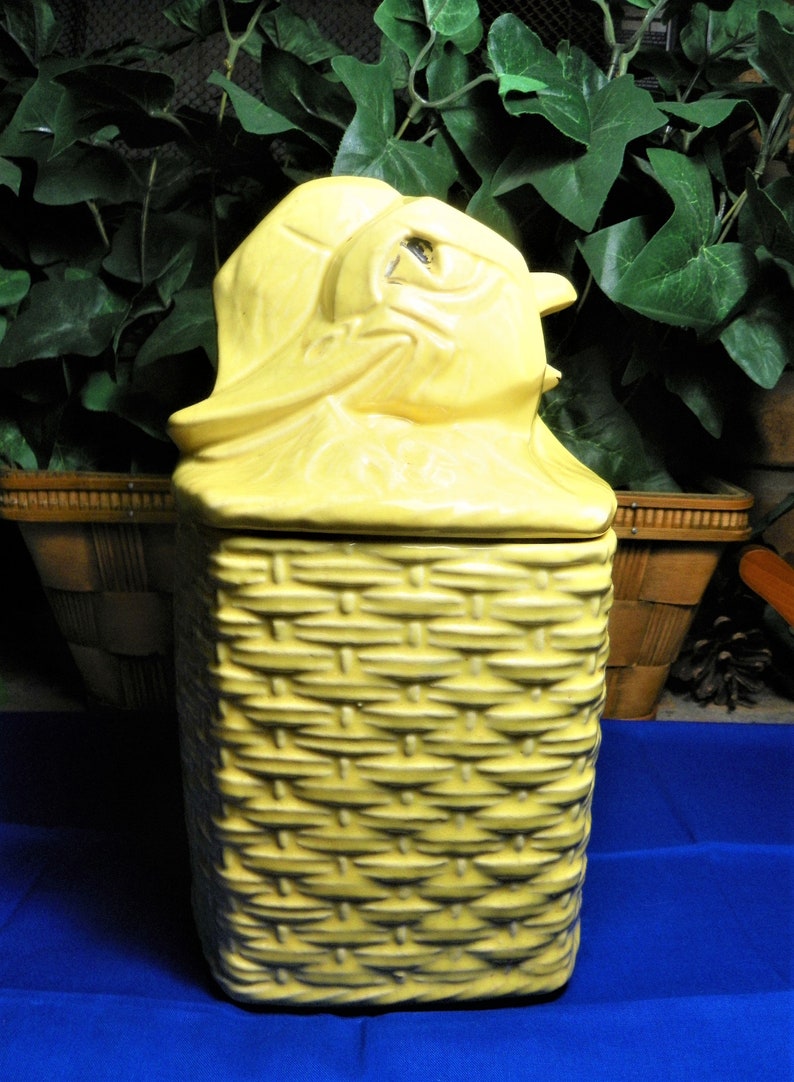 Mccoy 1950's Yellow Duck Cookie Jar - Etsy