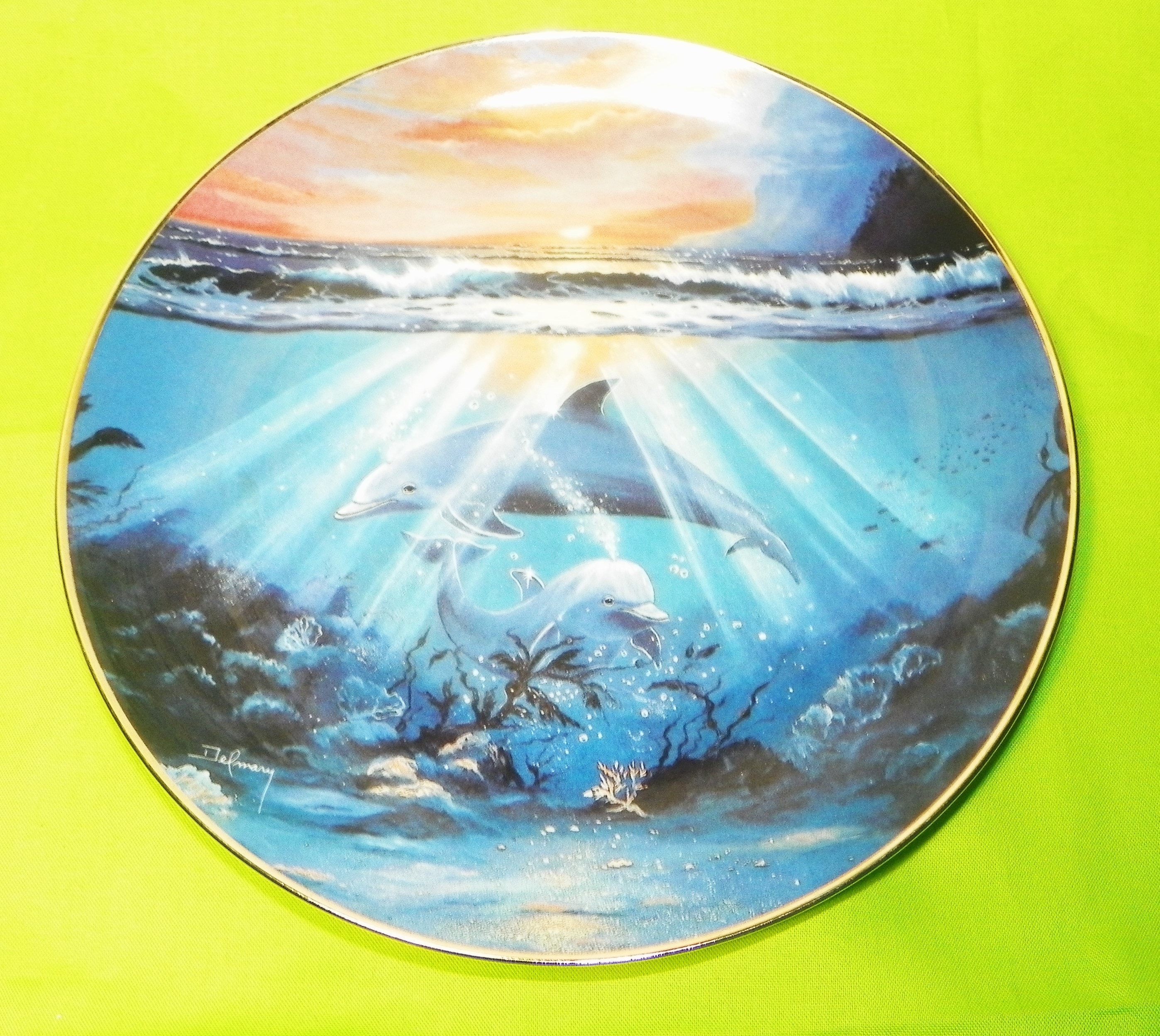 Dance of the Dolphin Franklin Mint Limited Edition Plate by