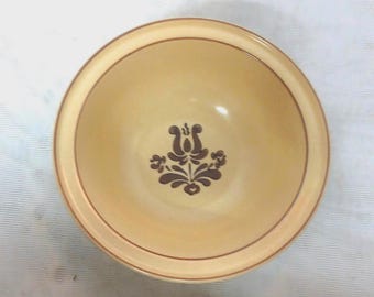 Pfaltzgraff Village Rimmed Soup Bowl Old Castle Backstamp Brown Stoneware Bowl