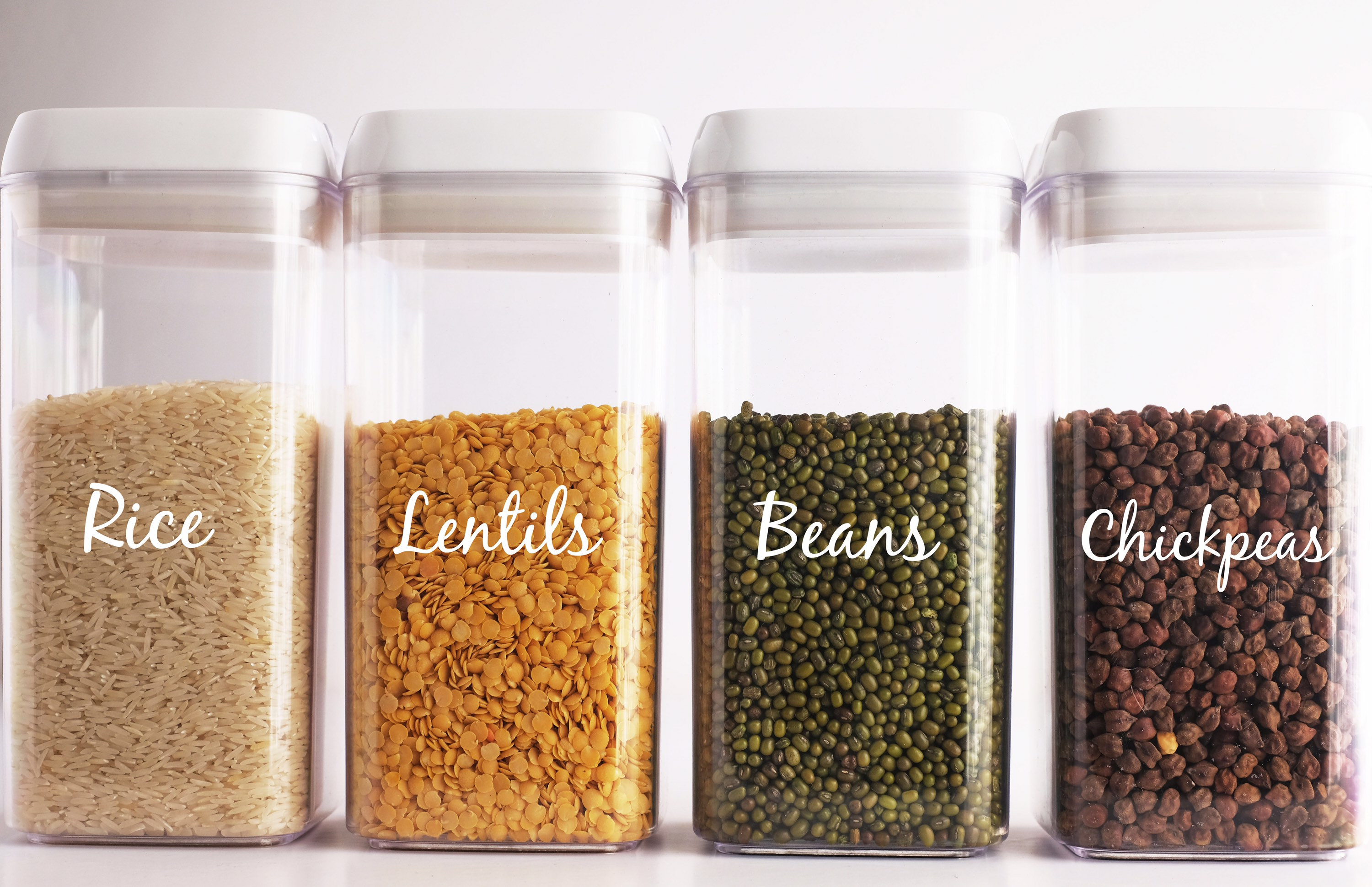 Plastic food display labels