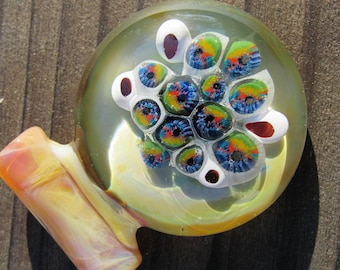 ミリフィオーレガラスペンダント