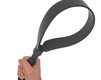 The "Thunder-Snap" Long Rubber Performance Crop - 16" Heavy-Duty Kinetic Prop - High-Resonance Sensory Tool