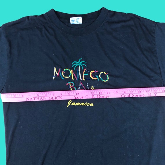 Vtg Jamaica Embroidered 90's T Shirt Tourism Size… - image 3