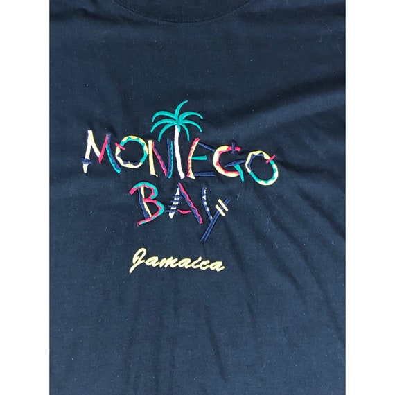 Vtg Jamaica Embroidered 90's T Shirt Tourism Size… - image 8