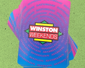 Vintage playing cards full deck, Winston Cigarette Advertisement, Poker Deck, Saturday Sunday Family Game Night