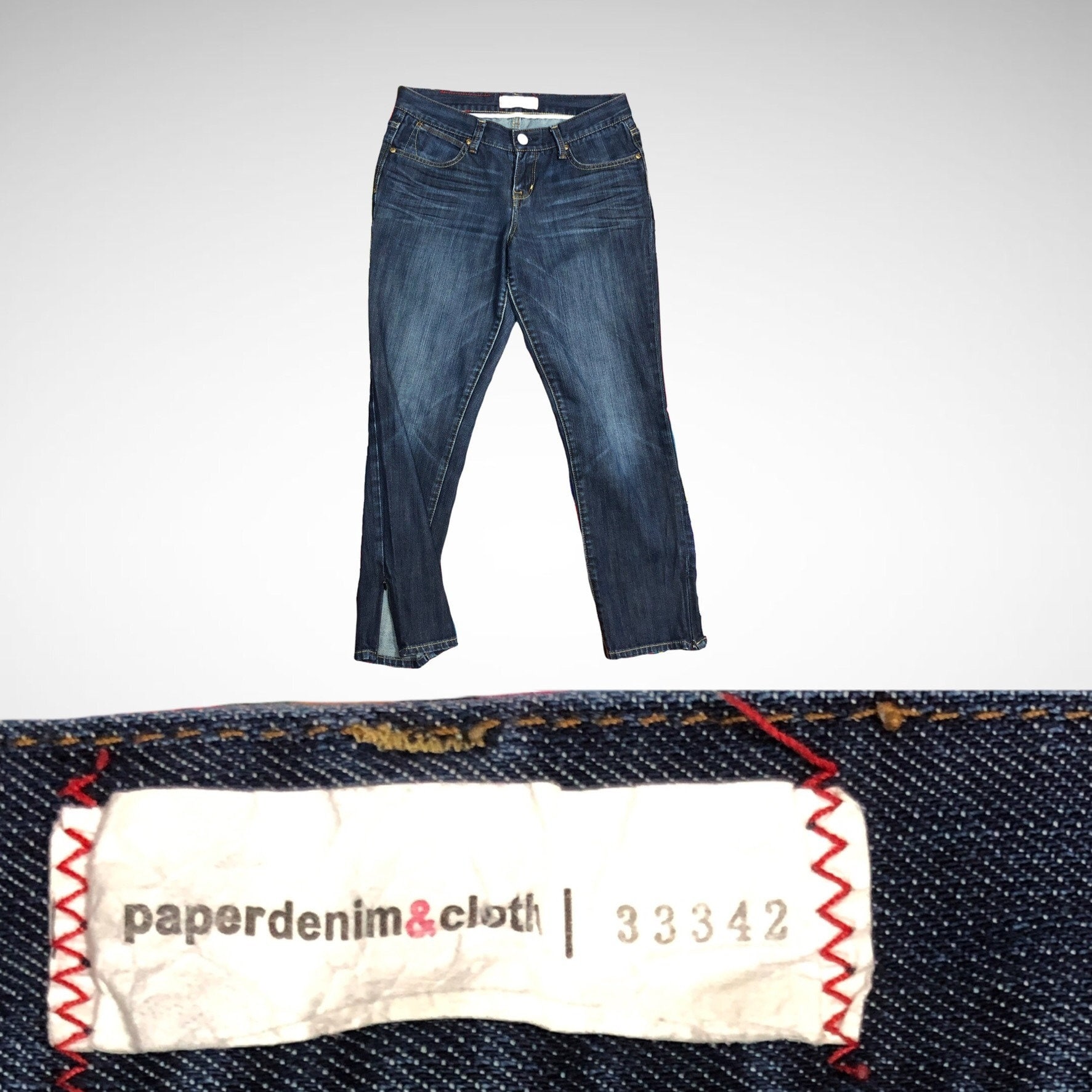 Paper Denim \u0026 Cloth Ankle Zip Jeans 