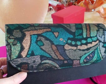 Handbag David Jones Black Fabric and Long Cord Strap