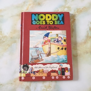 Childrens book 1959. Noddy Goes To Sea, by Enid Blyton, hard cover.