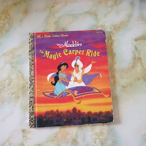 Little Golden Book 1993, Disney&#39;s Aladdin, The Magic Carpet Ride. Hard cover.