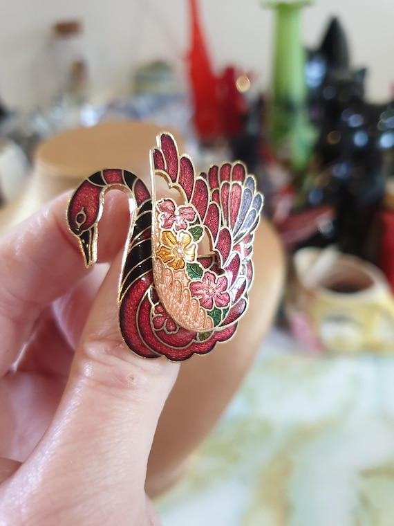 レア 中国 七宝焼　置時計 アンティーク 中国美術 動作可 Amazon.co.jp: 中国美術 景泰藍 銅胎琺瑯彩金龍紋筆洗 清朝期 双龍戯珠