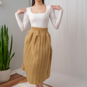 Crochet Pattern Crochet Midi Skirt Pattern Crochet Skirt Pattern