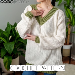 Crochet Pattern | Oversized Sweater Pattern | PDF Download