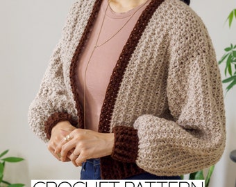 Crochet Pattern | Classic Crochet Cardigan Pattern | PDF Download