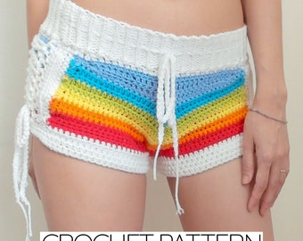 Crochet Pattern | Rainbow Shorts Pattern | PDF Download