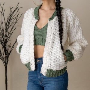 Crochet Pattern Bundle Bomber Jacket Pattern Bralette Pattern PDF Download image 5